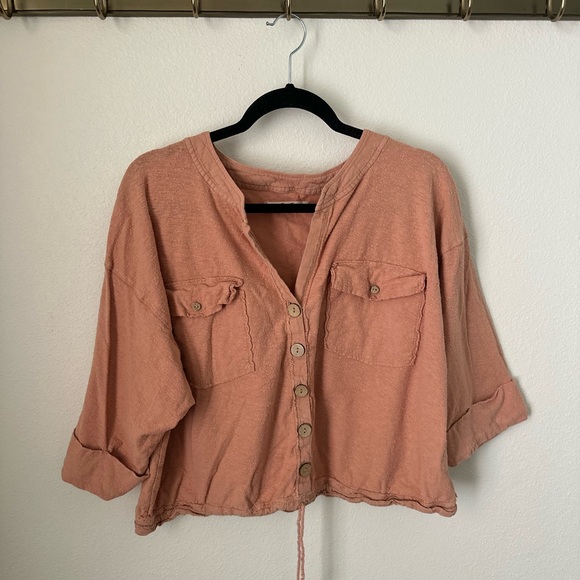 Free Pwople We The Free Terrycloth Top - Picture 1 of 4